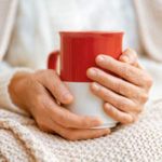 senior woman with cup of tea