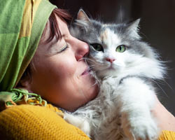 patient with therapy cat